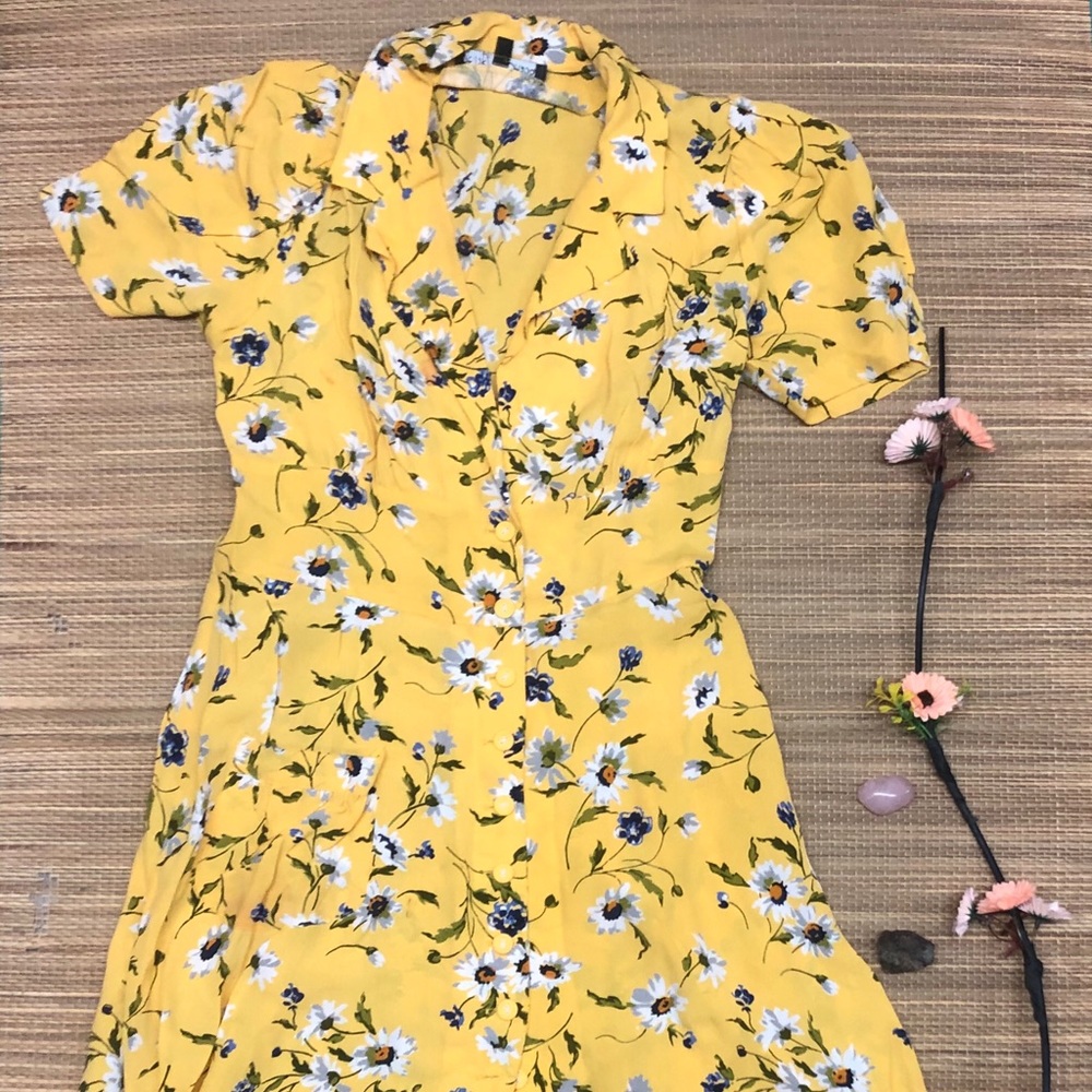 Betsey Johnson Yellow Day Dress